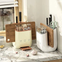 Kitchen Storage Rack Cutting Board, Knife & Utensil Organizer with Drainage
